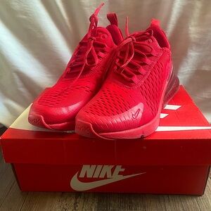 Nike air max 270(GS)(red) SZ 7y